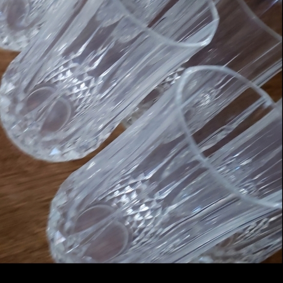 Cristal D’Arques Set of 4 Double Old Fashioned Glasses measures 5.5" Tall x 3" D - Picture 3 of 7